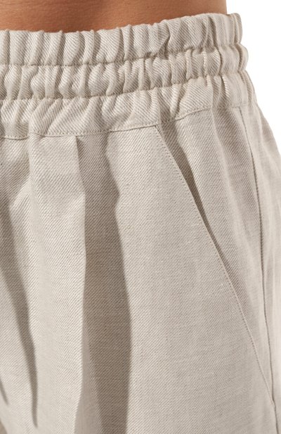 Льняные шорты KITON, арт. D55115H08442, фото 5