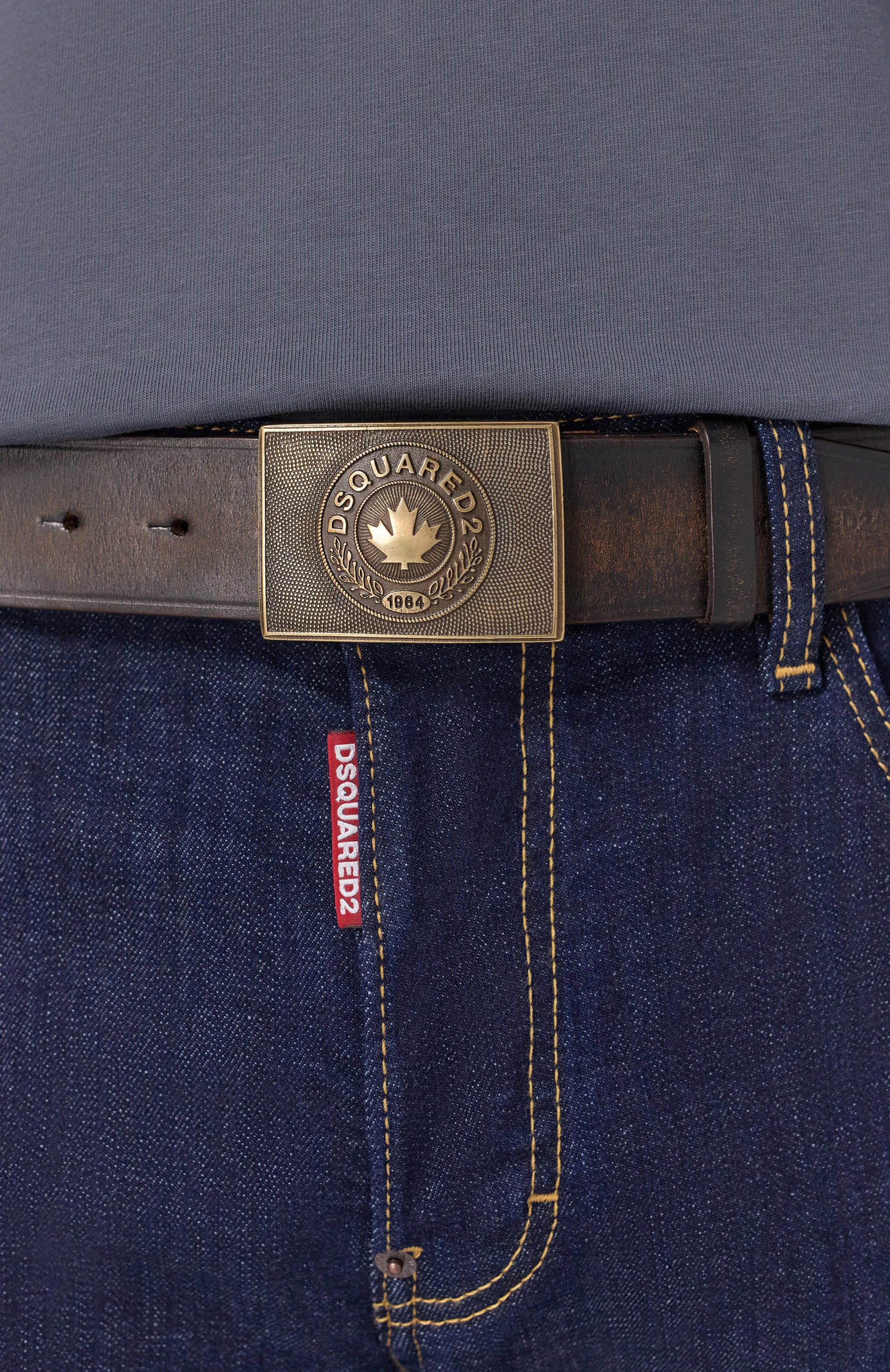 Кожаный ремень DSQUARED2, арт. BEM0637/01502402, фото 2