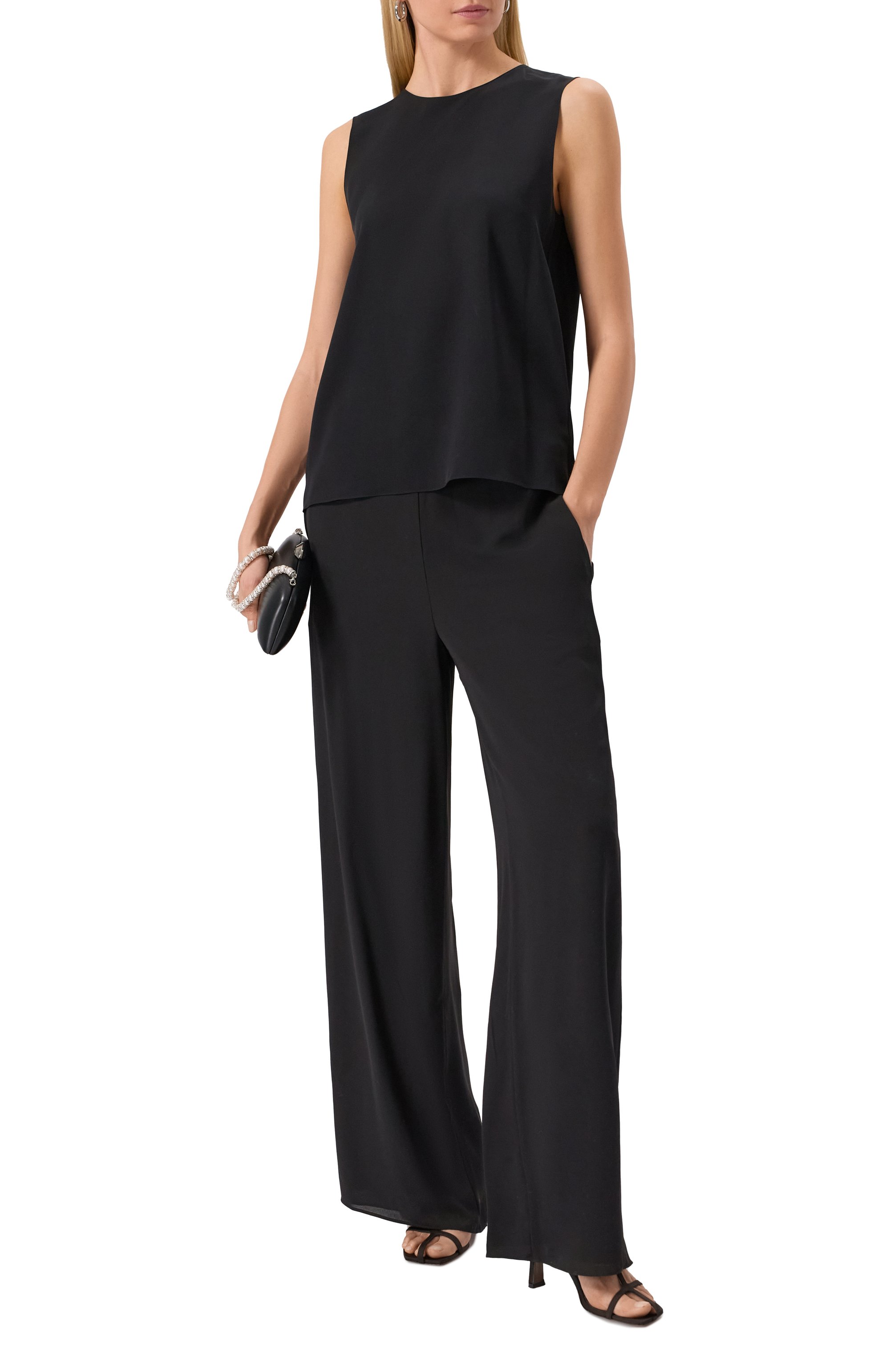 Шелковый топ THEORY, арт. M0102539, фото 2