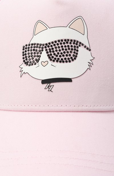 Хлопковая бейсболка KARL LAGERFELD KIDS, арт. Z30387, фото 3
