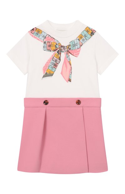 Хлопковое платье FENDI, арт. JFB835/AVVR