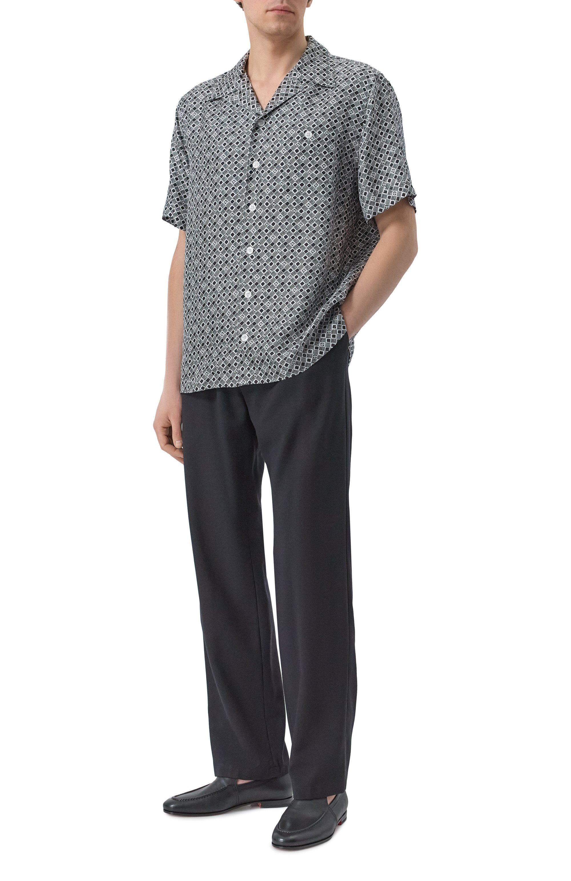 Кожаные лоферы carlos SANTONI, арт. MCNG18000SA4BSLFN01, фото 2