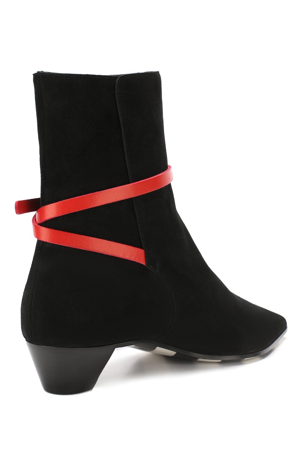 Замшевые ботильоны zip tie OFF-WHITE, арт. 0WIA142R19D310161000, фото 4