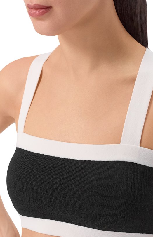 Топ из хлопка и вискозы Nina Ricci 26PMPU004/ML0596 Чёрный  26PMPU004/ML0596 Фото 5