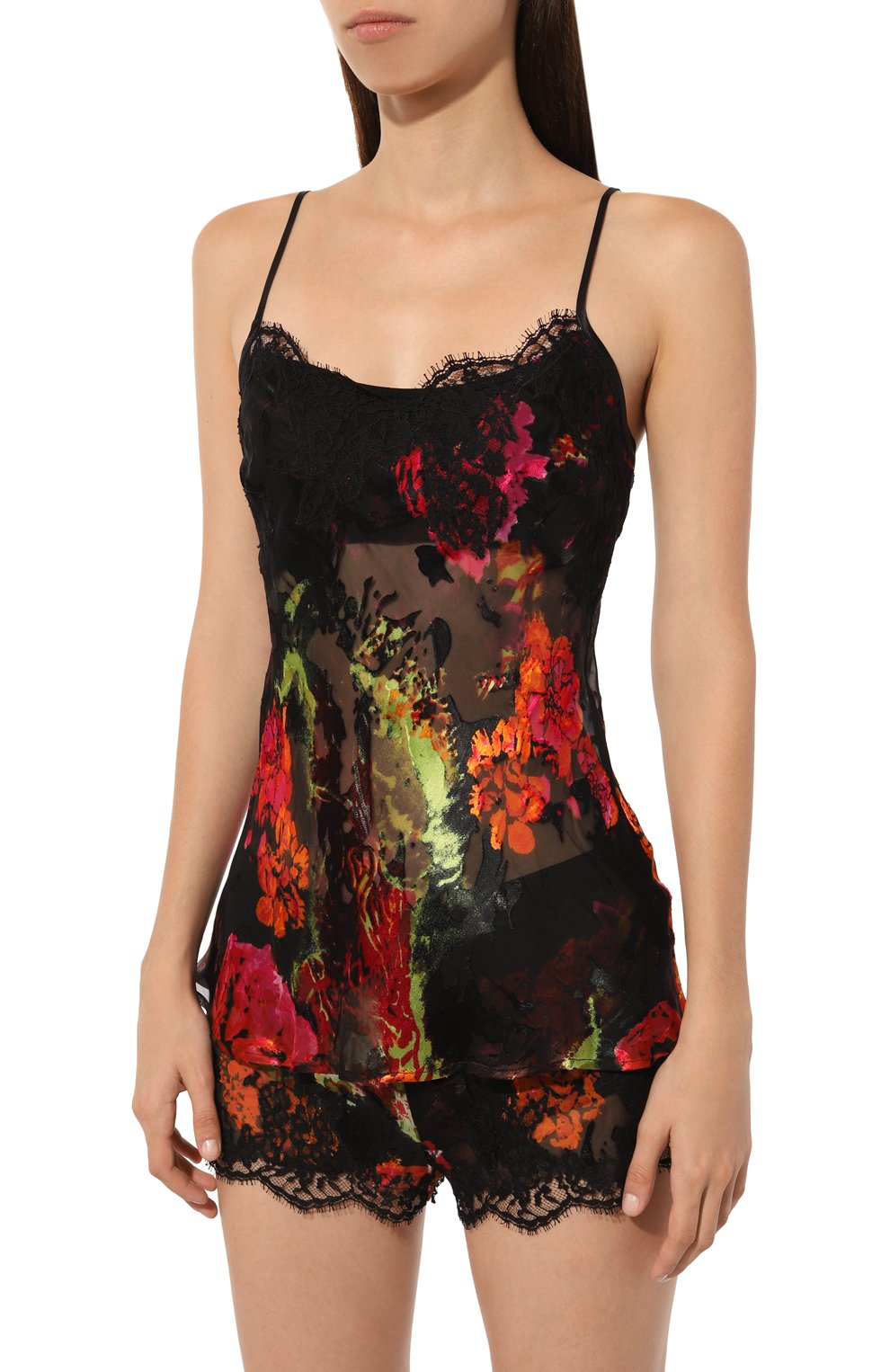 Пижама из вискозы и шелка LISE CHARMEL черного цвета по цене 50800 руб., арт. ALH4286-ALH0186, фото 3 Пижама из вискозы и шелка LISE CHARMEL, арт. ALH4286-ALH0186, фото 3