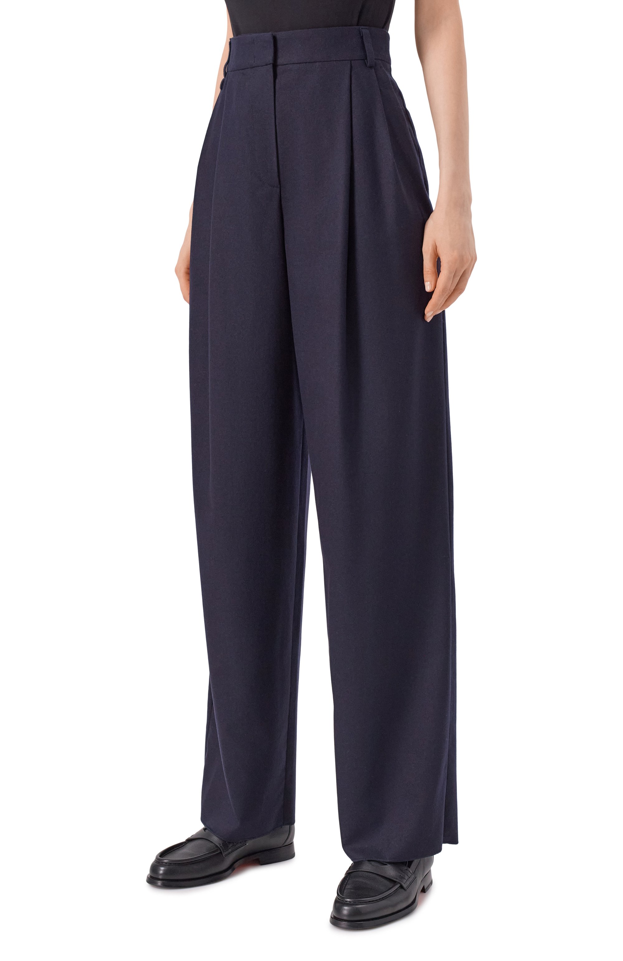 Брюки из шерсти и кашемира EMPORIO ARMANI, арт. EW002215/TE10537/01002, фото 3