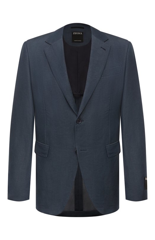 Шерстяной пиджак Zegna 576500A5/10FT207 Синий 576500A5/10FT207