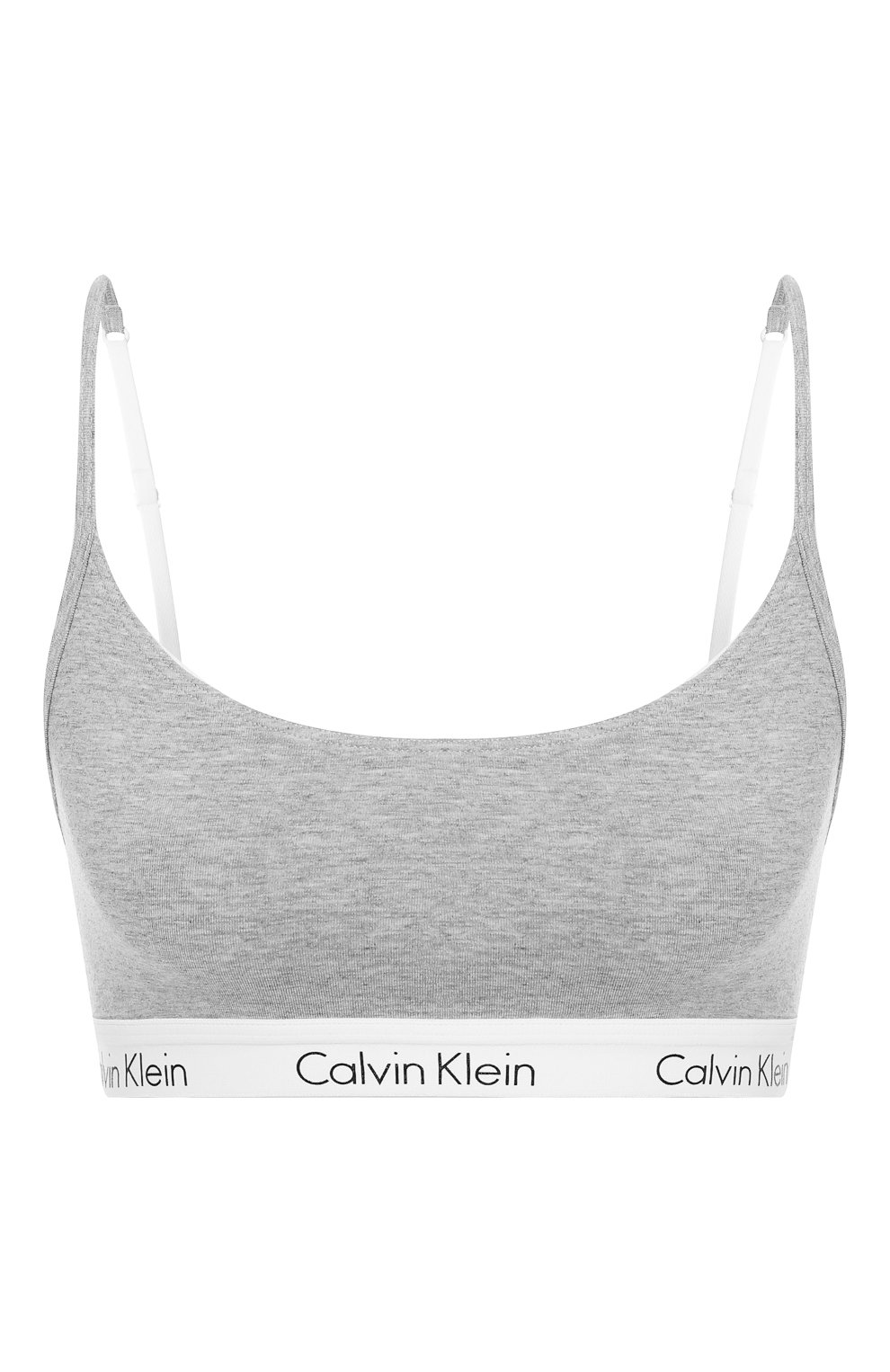 Хлопковый бюстгальтер с логотипом бренда CALVIN KLEIN, арт. QF1536E, фото 1