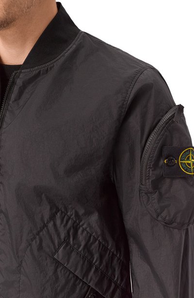 Бомбер STONE ISLAND черного цвета по цене 99500 руб., арт. K1S154100004/S0A21, фото 5 Бомбер STONE ISLAND, арт. K1S154100004/S0A21, фото 5
