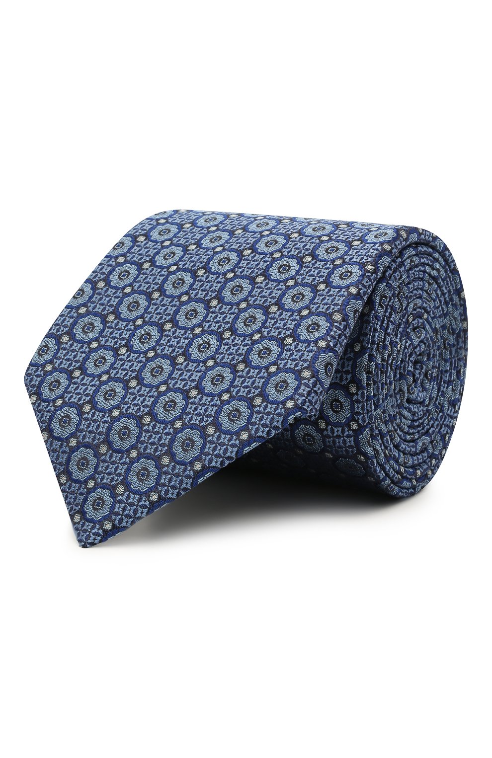 Шелковый галстук CANALI синего цвета по цене 12700 руб., арт. 18/HJ03292, фото 1 Шелковый галстук CANALI, арт. 18/HJ03292, фото 1