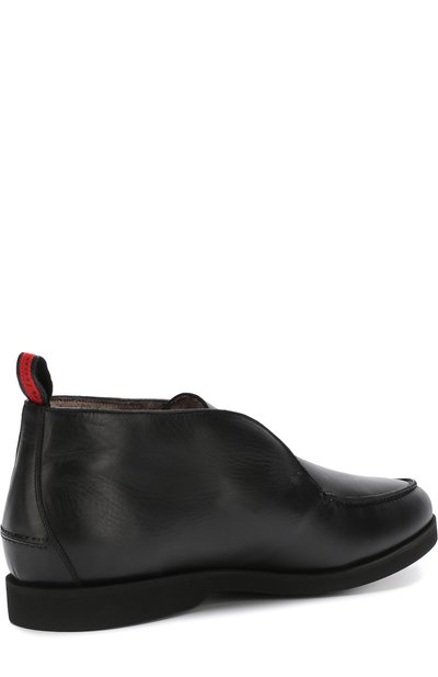 Кожаные ботинки без шнуровке с внутренней меховой отделкой KITON, арт. USSFLYN00409, фото 4