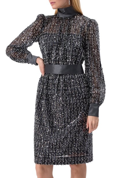 Платье с отделкой пайетками DOLCE & GABBANA, арт. F6TJYT/FLSKB, фото 3