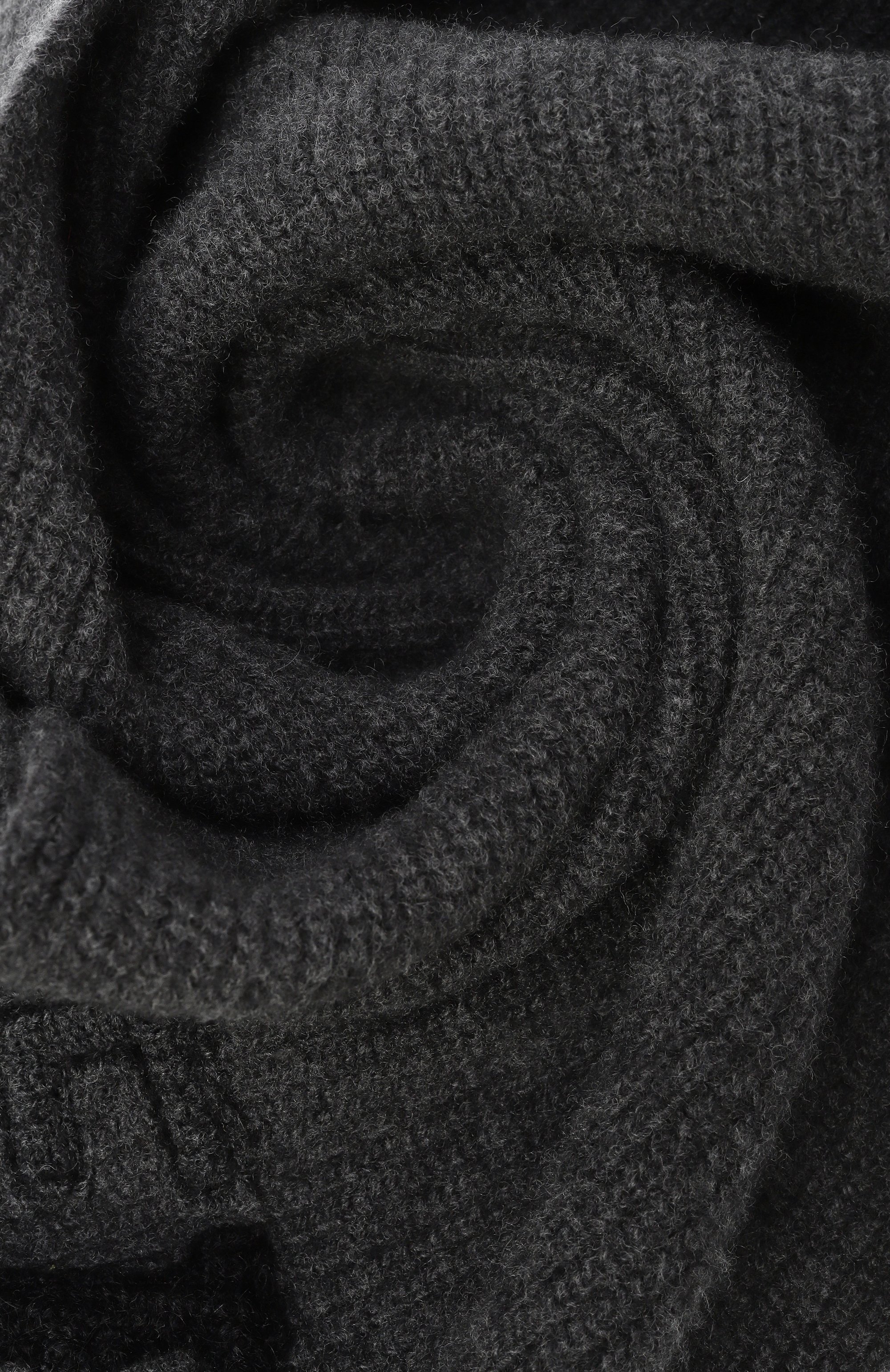 Шерстяной шарф ICEBERG темно-серого цвета по цене 23950 руб., арт. 3001/7077, фото 3 Шерстяной шарф ICEBERG, арт. 3001/7077, фото 3