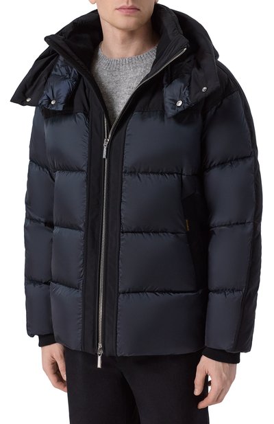 Пуховик agordo-shk MOORER темно-синего цвета по цене 293000 руб., арт. AG0RD0/SHK, фото 3 Пуховик agordo-shk MOORER, арт. AG0RD0/SHK, фото 3