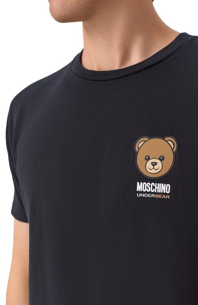 Хлопковая футболка MOSCHINO, арт. A0701/4410, фото 5