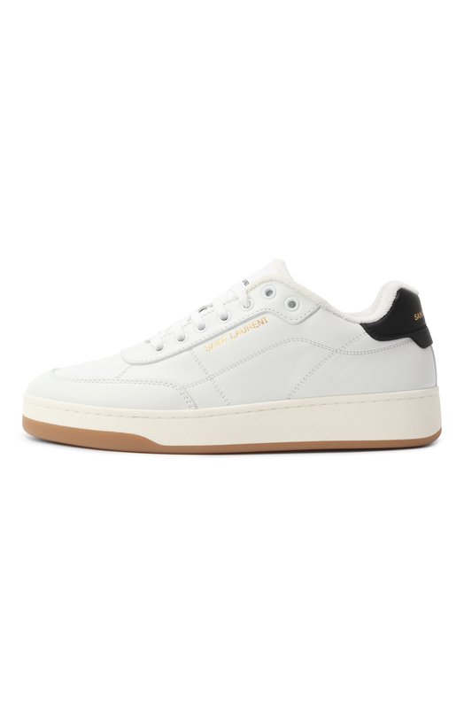 Кожаные кеды SL61 Saint Laurent 819478/00NI0 Белый  819478/00NI0 Фото 4