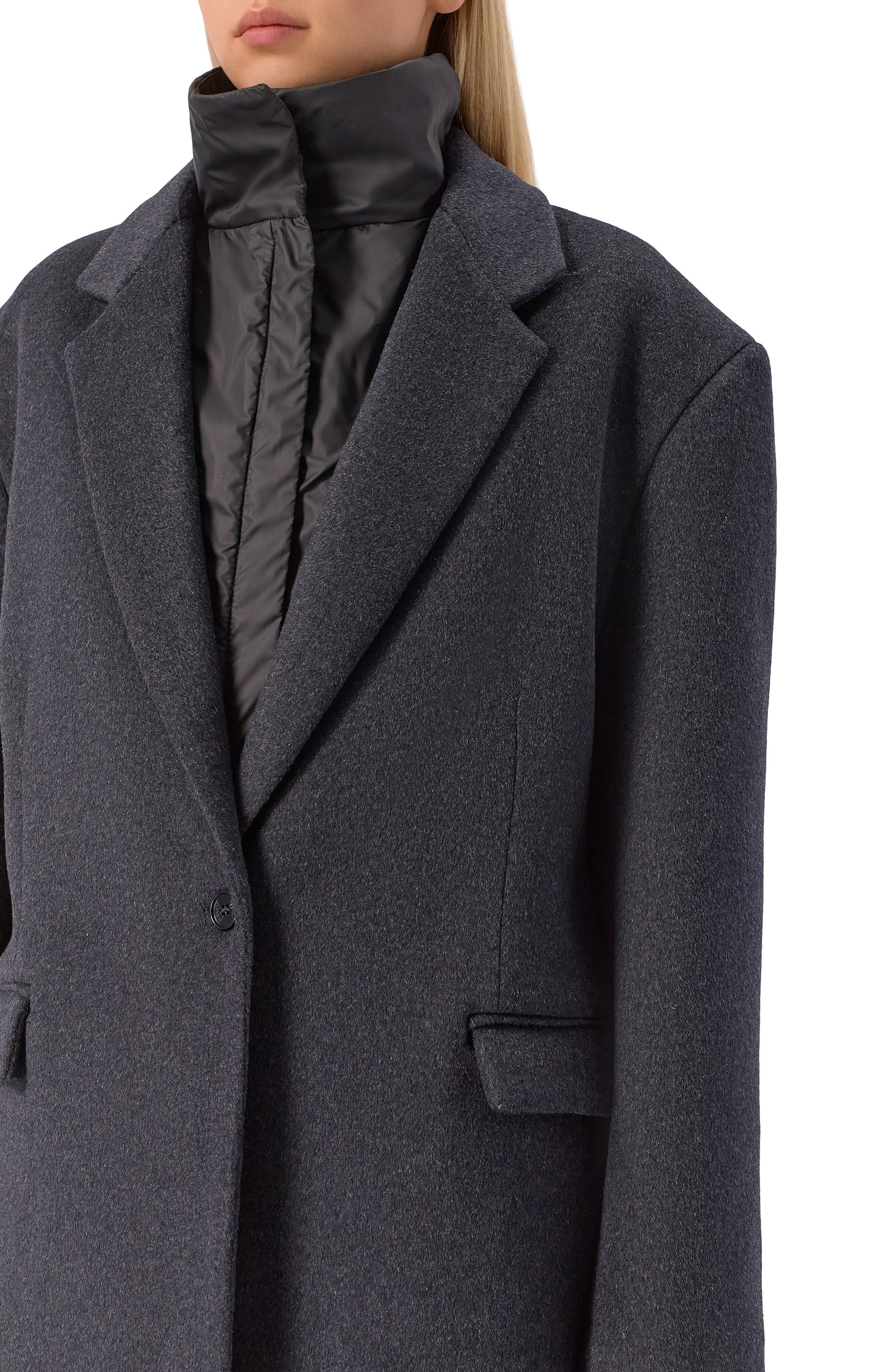 Пальто-трансформер RUBAN темно-серого цвета по цене 331000 руб., арт. RFW25/26-1.1.310.4, фото 5 Пальто-трансформер RUBAN, арт. RFW25/26-1.1.310.4, фото 5