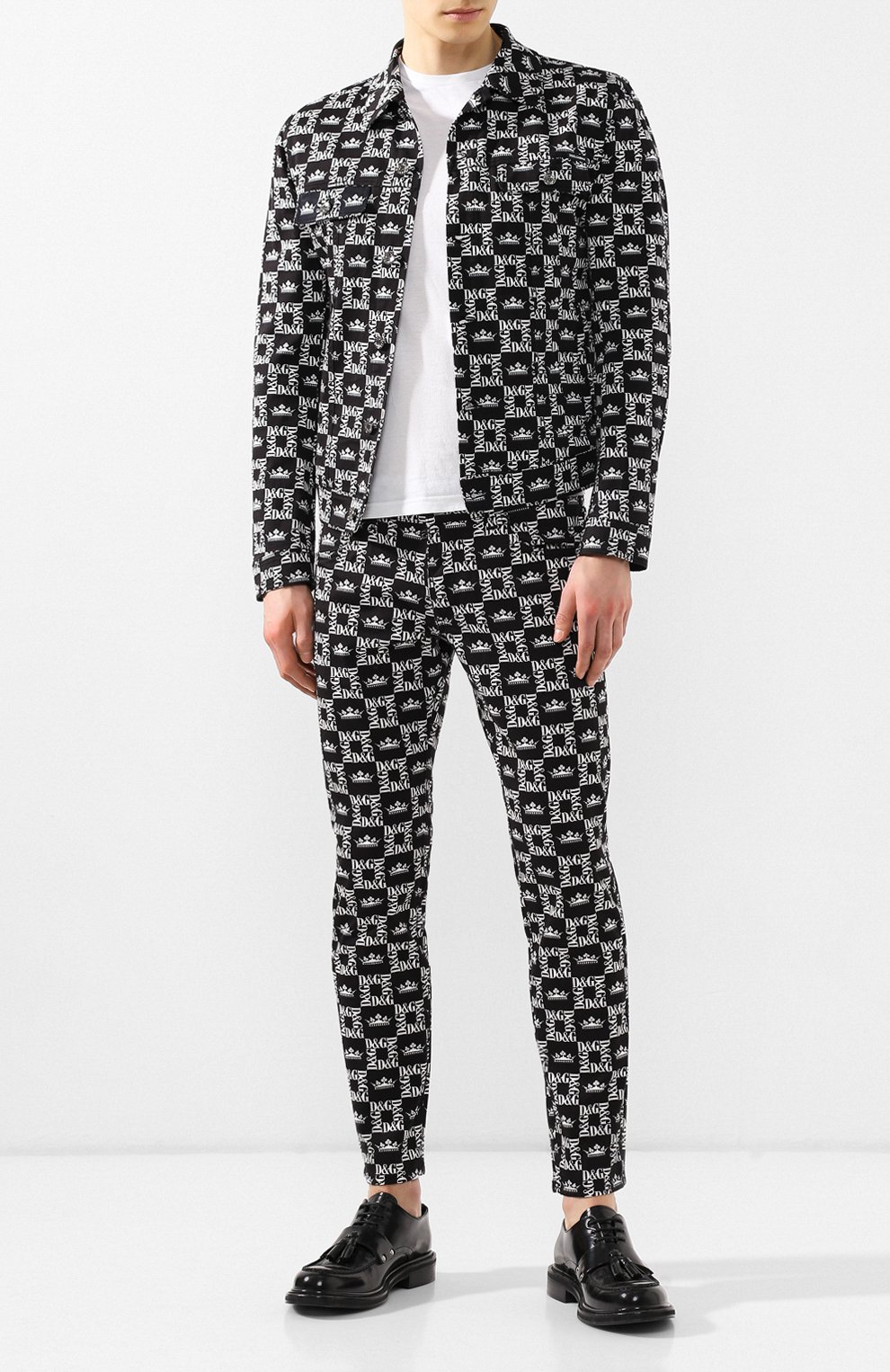 Хлопковые брюки DOLCE & GABBANA, арт. GYC4LT/FSFIG, фото 2