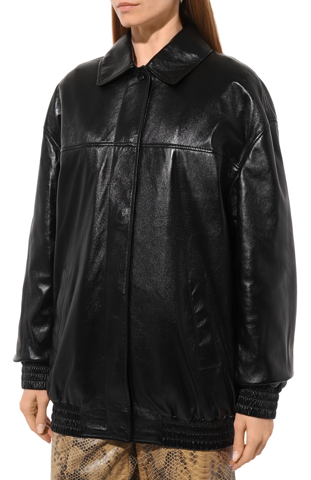 Кожаный бомбер ZEYNEP ARCAY, арт. PF24JK08, фото 3