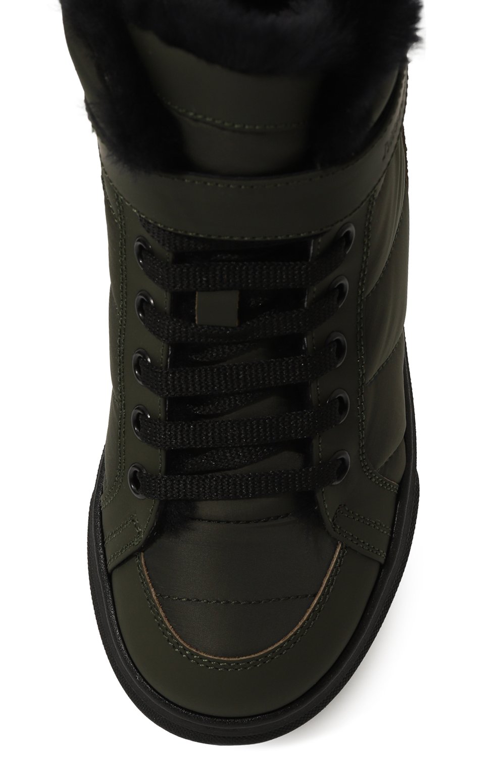 Утепленные кеды MISSOURI хаки цвета по цене 22600 руб., арт. 41306/28-30, фото 4 Утепленные кеды MISSOURI, арт. 41306/28-30, фото 4