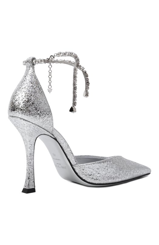 Кожаные туфли Stevie 100 Jimmy Choo STEVIE100HTJ Серебряный  STEVIE100HTJ Фото 5