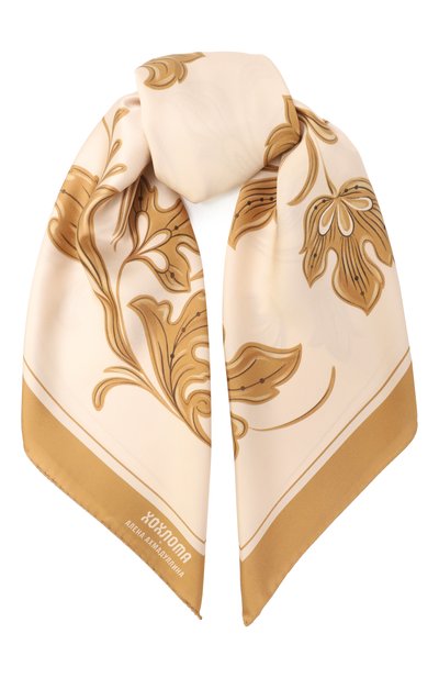 Женский шелковый платок ХОХЛОМА Х АЛЕНА АХМАДУЛЛИНА, арт. WTA111O