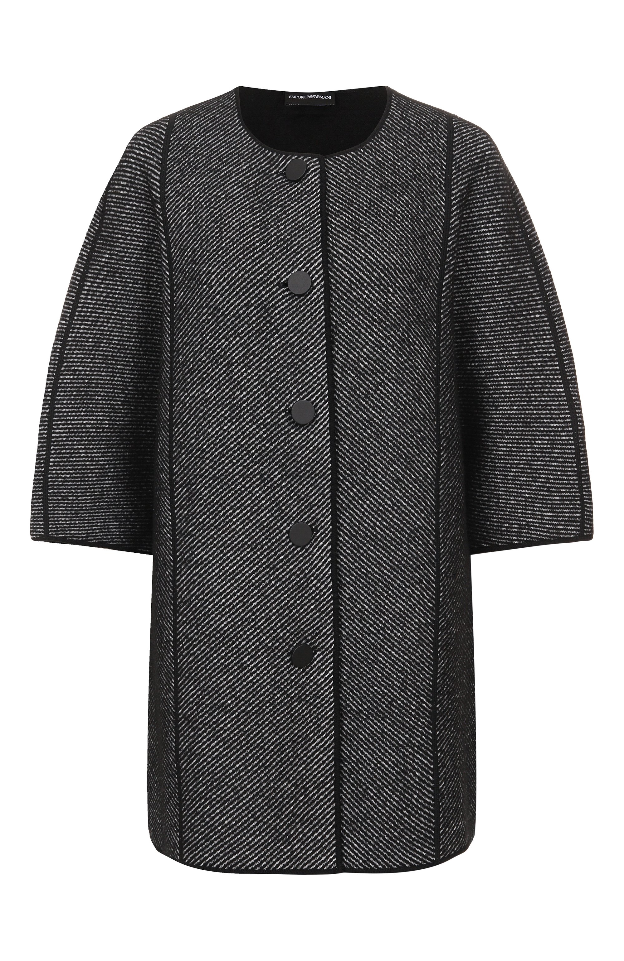 Двустороннее пальто из шерсти и хлопка EMPORIO ARMANI, арт. EW001235/AF18163, фото 1