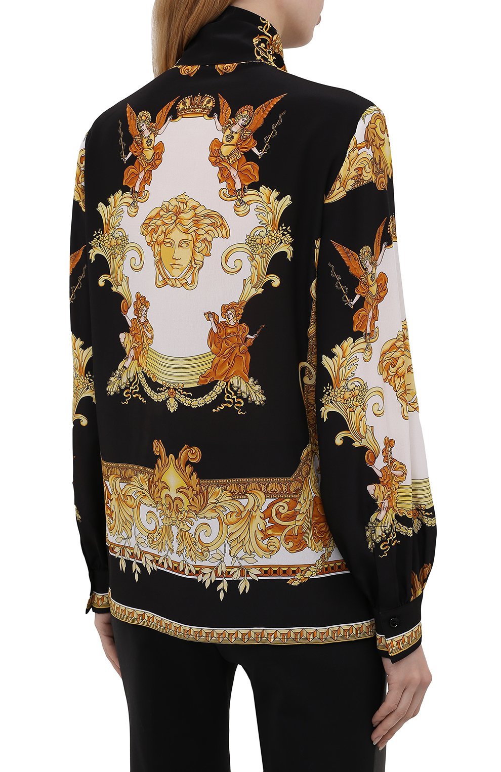 Шелковая блузка VERSACE, арт. 1001357/1A01171, фото 4