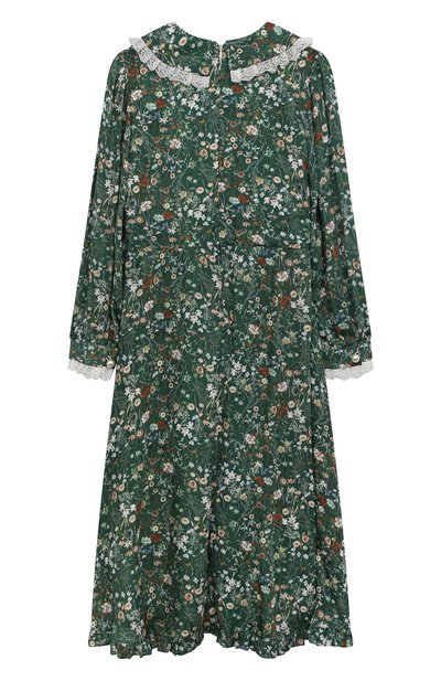 Платье из вискозы DESIGNERS CAT зеленого цвета по цене 47700 руб., арт. 100000K01001461/14A-16A, фото 2 Платье из вискозы DESIGNERS CAT, арт. 100000K01001461/14A-16A, фото 2