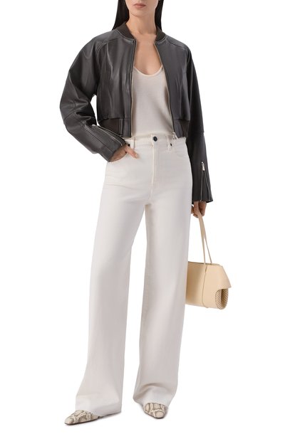 Кожаный бомбер ERIKA CAVALLINI, арт. P6SW05, фото 2