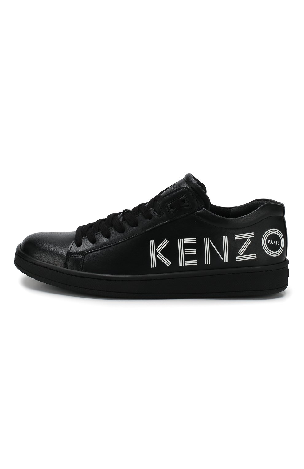 Кожаные кеды KENZO черного цвета по цене 32450 руб., арт. F965SN129L71, фото 3 Кожаные кеды KENZO, арт. F965SN129L71, фото 3