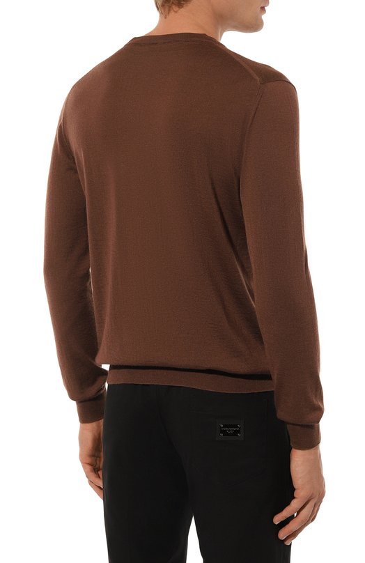 Джемпер из кашемира и шелка Kiton UMKXX02455 Коричневый  UMKXX02455 Фото 4