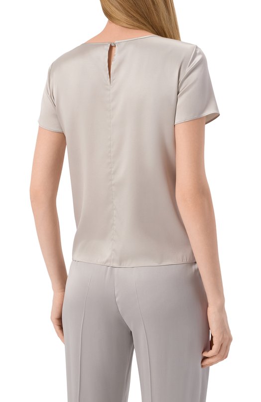 Атласный топ Emporio Armani 8N2K15/2NXXZ Серый  8N2K15/2NXXZ Фото 4
