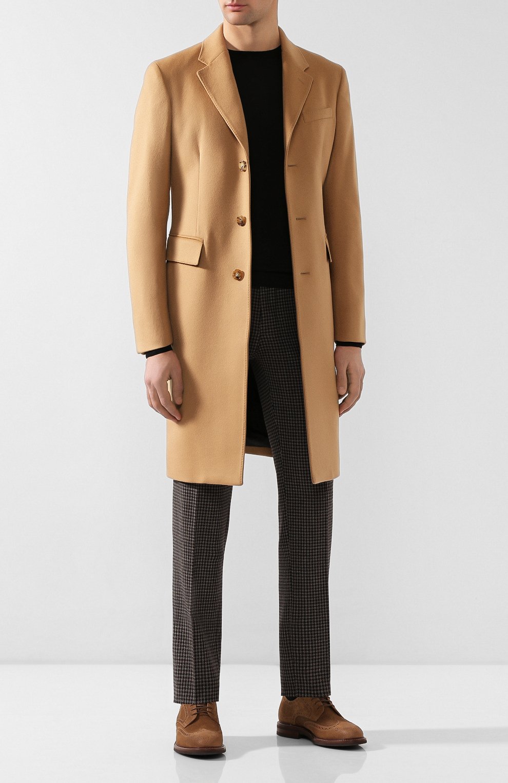 Замшевые дерби BRUNELLO CUCINELLI светло-коричневого цвета по цене 99500 руб., арт. MZUNETK876, фото 2 Замшевые дерби BRUNELLO CUCINELLI, арт. MZUNETK876, фото 2