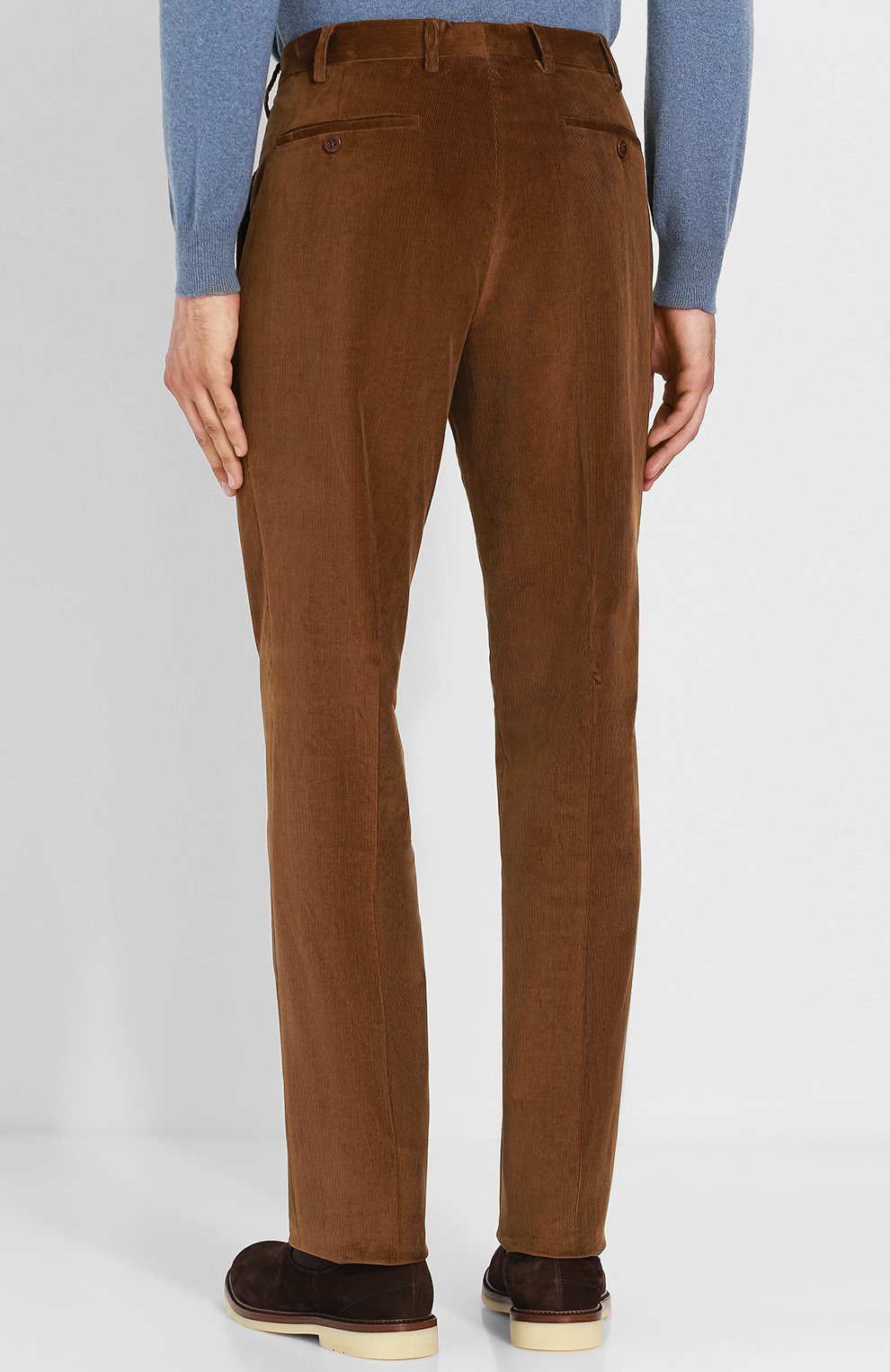 Вельветовые брюки прямого кроя LORO PIANA, арт. FAI3290, фото 4