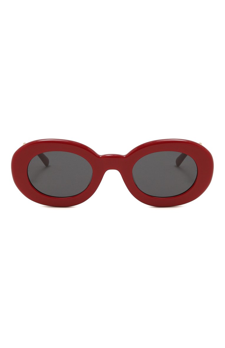 Женские солнцезащитные очки JACQUEMUS красного цвета, арт. LES LUNETTES PRALU RED 1 | Фото 3 (Региональные ограничения белый список (Axapta Mercury): Не проставлено; Нос: Не проставлено; Материал: Пластик; Тип очков: С/з; Оптика Гендер: оптика-женское; Очки форма: Овальные)