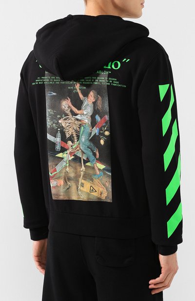 Хлопковая толстовка OFF-WHITE, арт. 0MBE001R20E300141088, фото 4