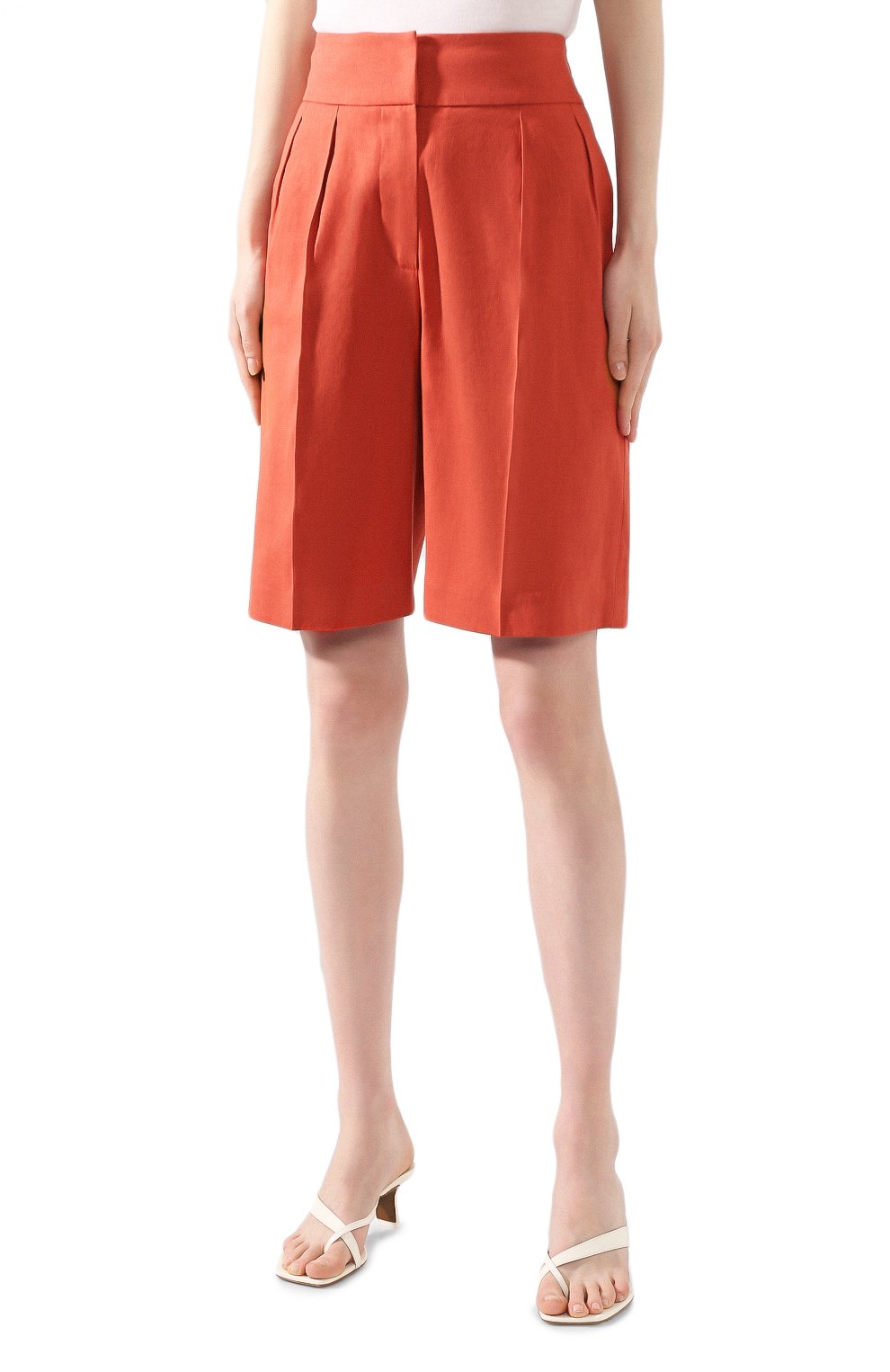 Шорты из смеси льна и хлопка BRUNELLO CUCINELLI, арт. MF591P7262, фото 3