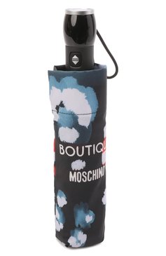Женский складной зонт MOSCHINO черного цвета, арт. 7930-0PENCL0SE | Фото 6 (Материал: Синтетический материал, Текстиль, Металл; Региональные ограничения белый список (Axapta Mercury): RU; Материал сплава: Проставлено; Нос: Не проставлено)