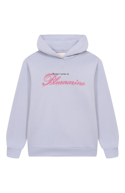 Хлопковое худи BLUMARINE, арт. BFFE0120/FF007/14-16A