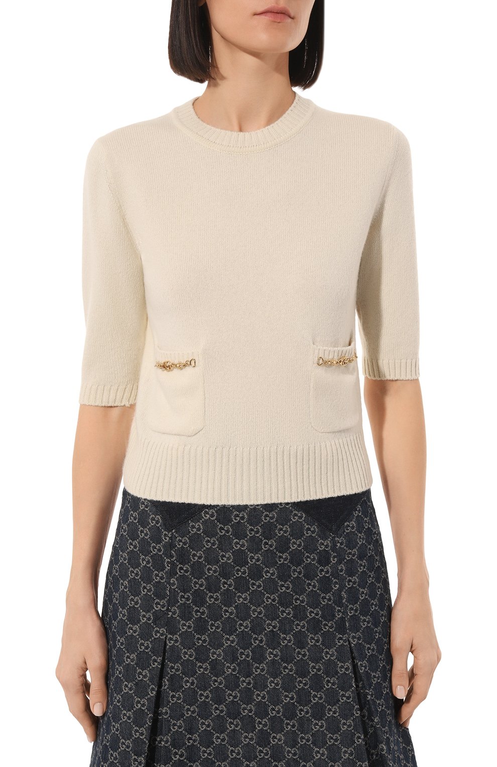 Кашемировый пуловер GUCCI, арт. 662191 XKBYJ, фото 3