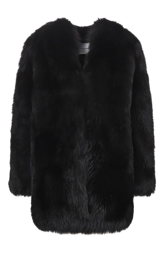 Шуба из лисы Giulia Gurman J3B44 Чёрный J3B44