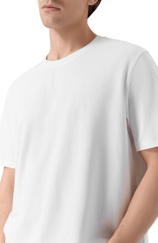 Хлопковая футболка Attachment AJ52-090 Белый  AJ52-090 Фото 5