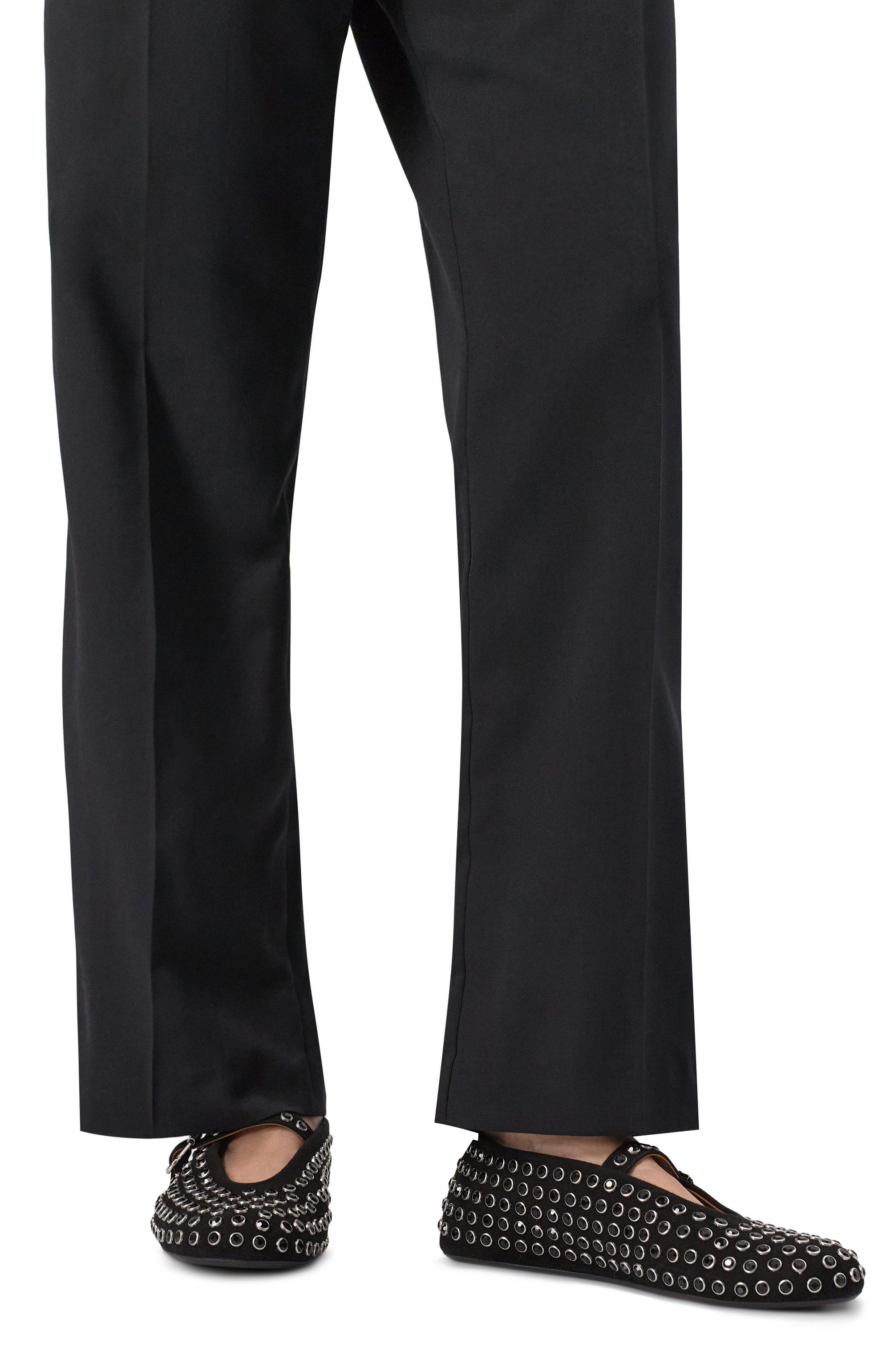 Замшевые балетки ALAIA, арт. AA3A029CK234, фото 3