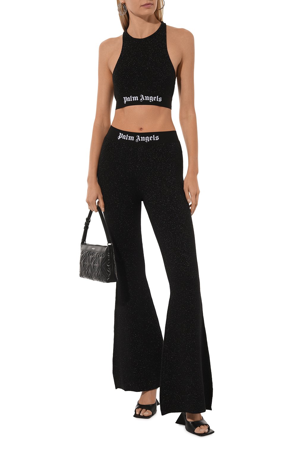 Топ из вискозы и шерсти PALM ANGELS, арт. PWHT001F24KNI001, фото 2