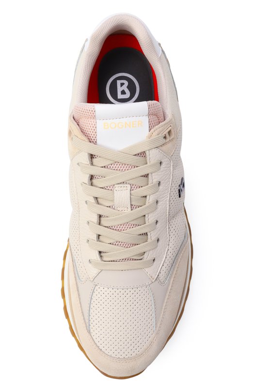 Кожаные кроссовки Newport Bogner 12621405 Бежевый  12621405 Фото 6