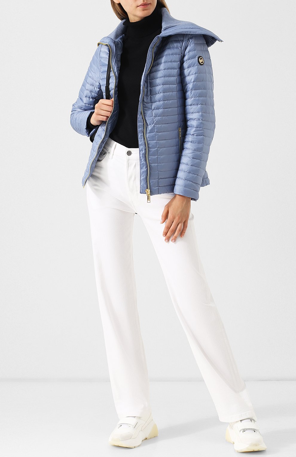 Однотонная стеганая куртка на молнии с карманами MICHAEL MICHAEL KORS, арт. MU82HVD7T3, фото 2