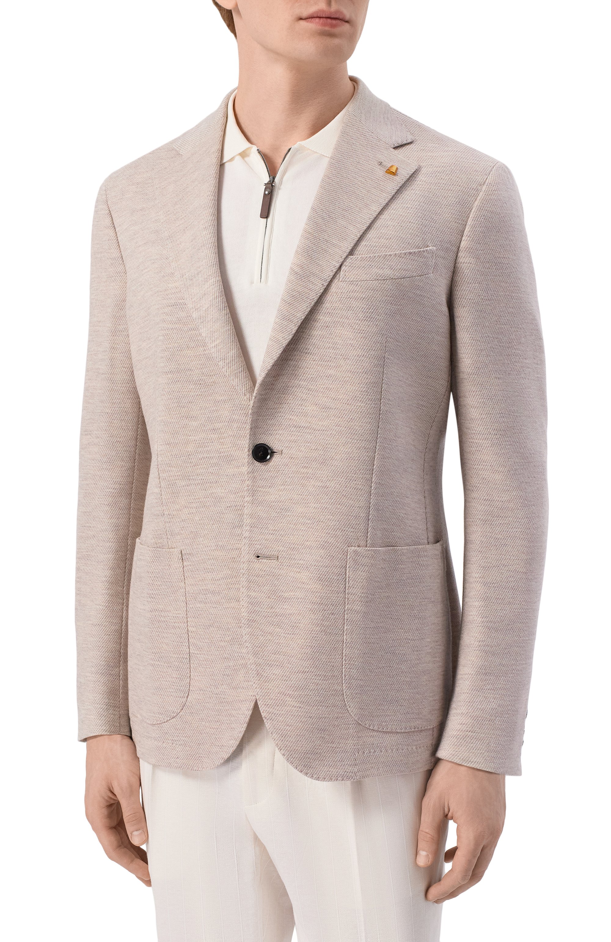 Пиджак из шерсти и хлопка SARTORIA LATORRE, арт. JEF74/JJ105, фото 3