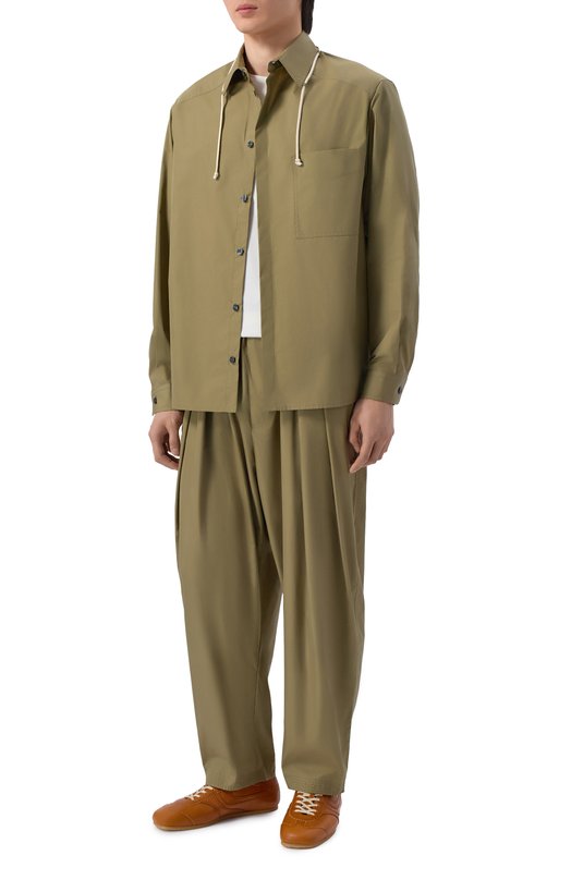 Хлопковые брюки MORDECAI 26E96MRU360 Хаки  26E96MRU360 Фото 2