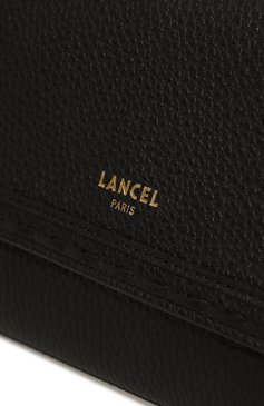 Женские кошелек на цепочке LANCEL черного цвета, арт. A11137 | Фото 3 (Материал: Натуральная кожа; Материал сплава: Проставлено; Нос: Не проставлено)